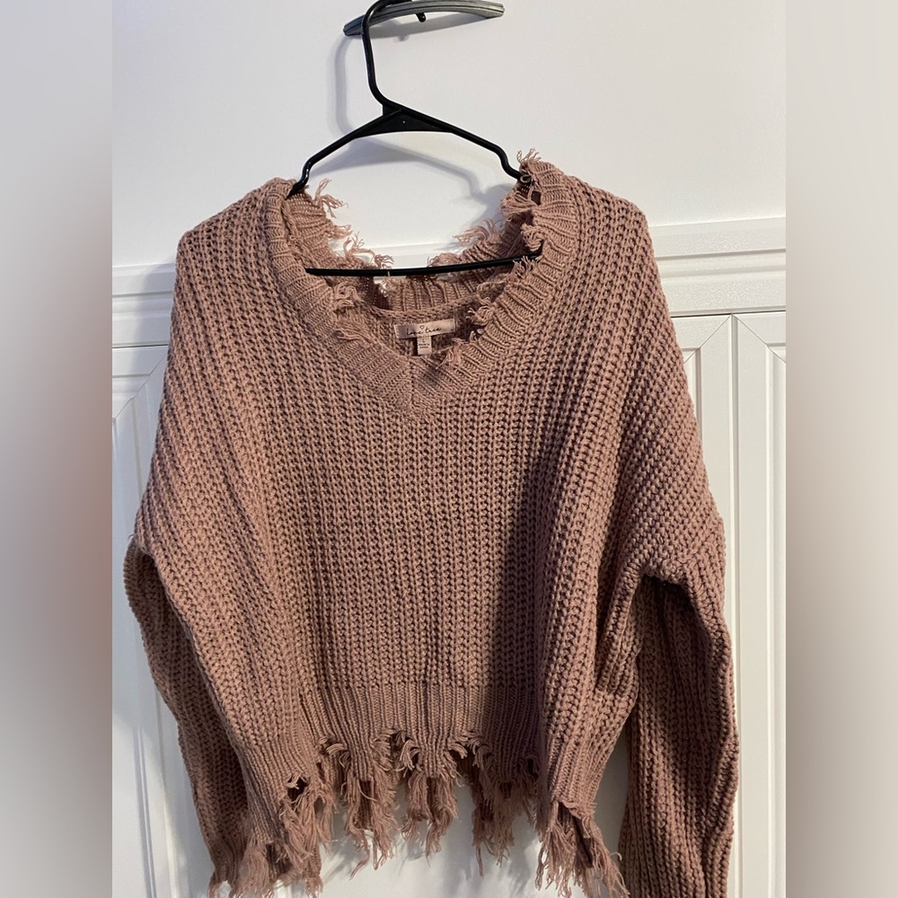 Love Tree cropped sweater